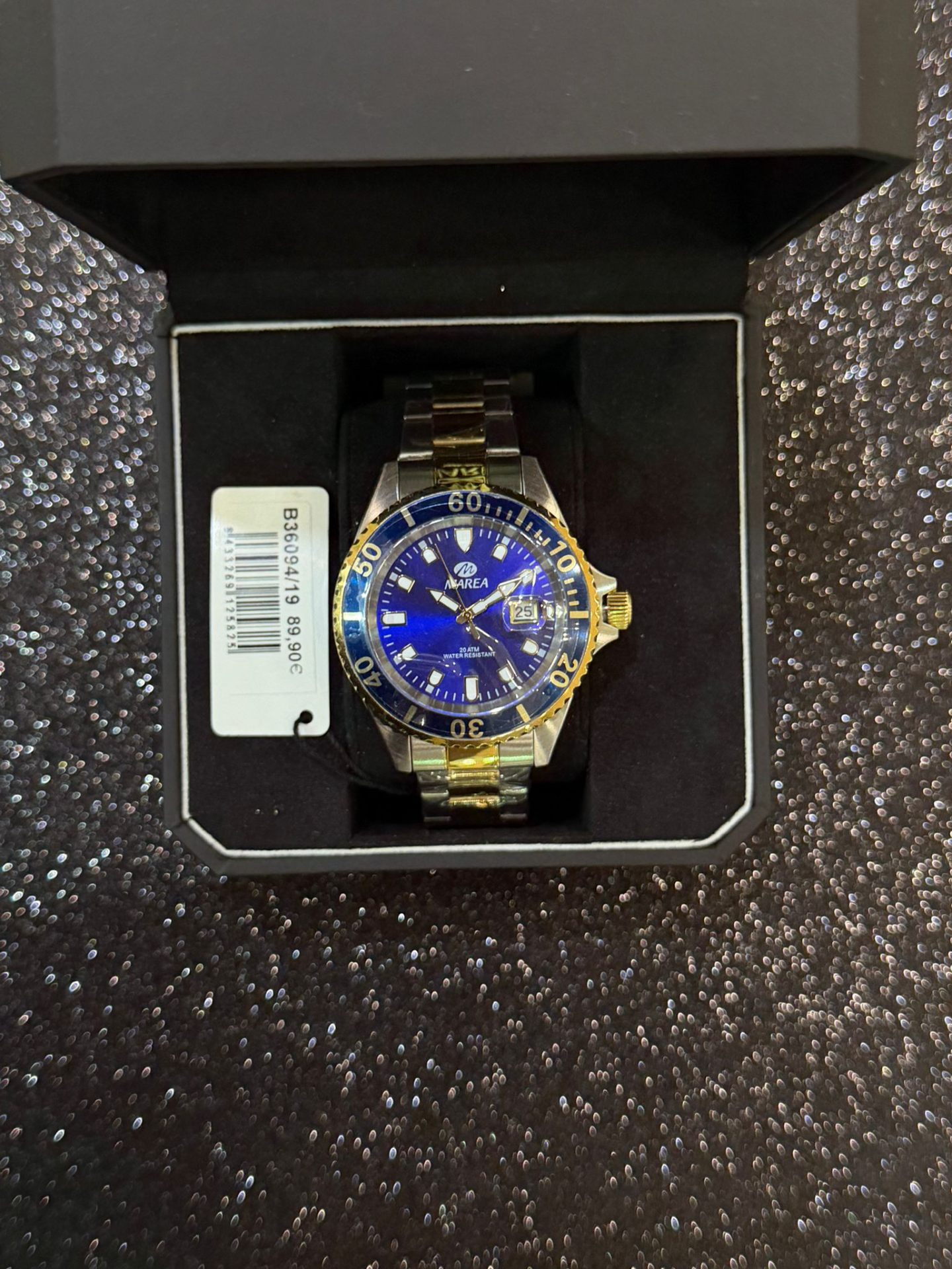 Reloj Marea diver acero y oro esfera azul 20ATM — relojería en Madrid