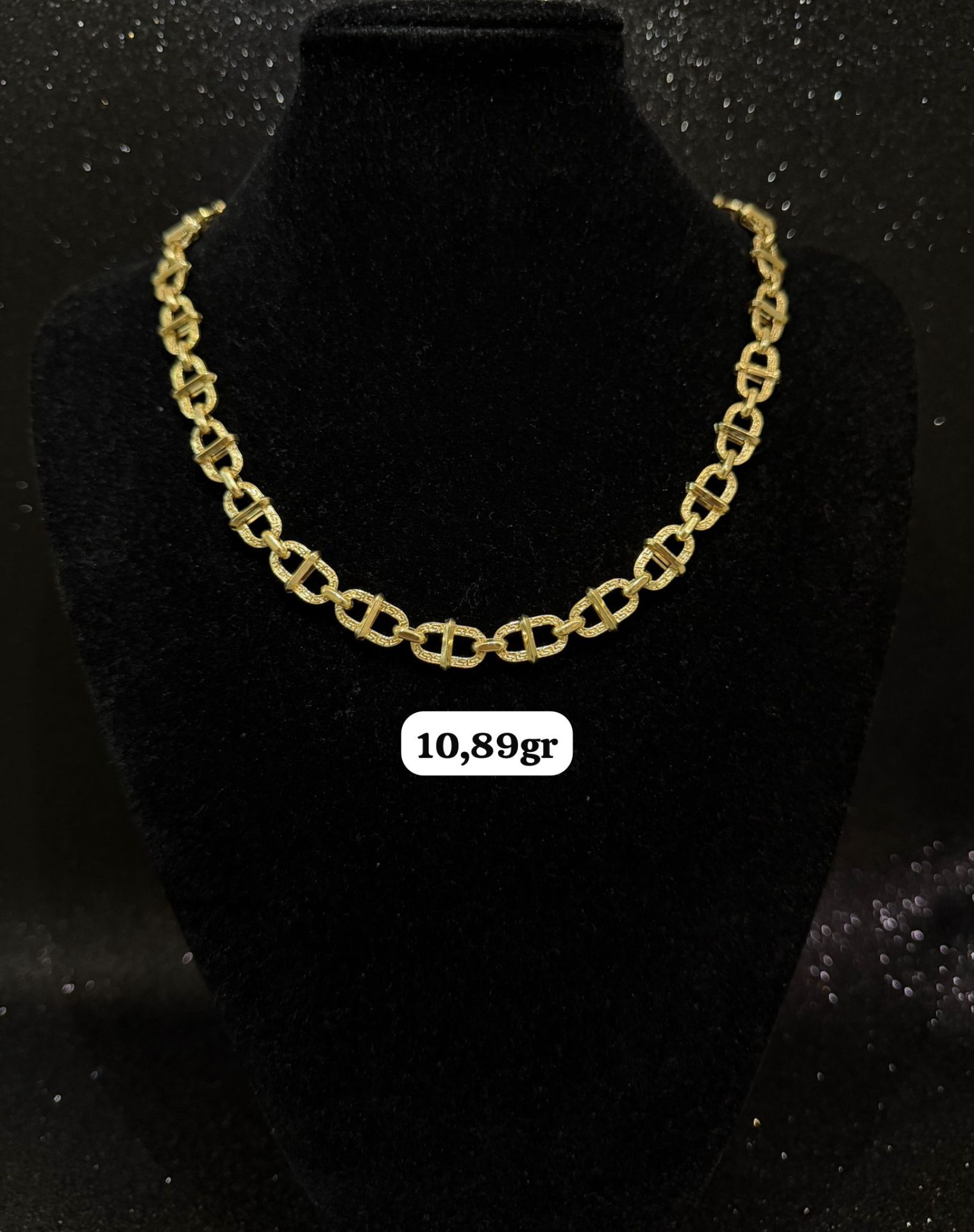 Cadena calabrote labrada en oro 10,89gr — joyería en Madrid